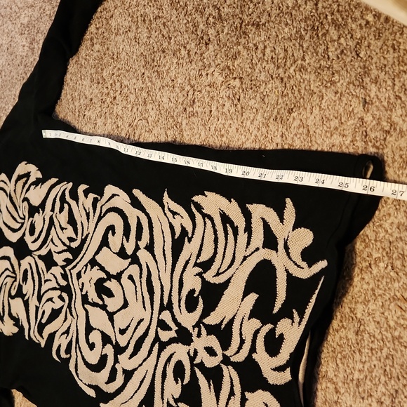 Sweater dress in black and tan. Size xl - Picture 6 of 7